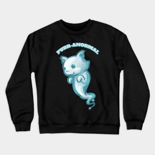 Purr-anormal Paranormal Cat Ghost Spirit Halloween Crewneck Sweatshirt